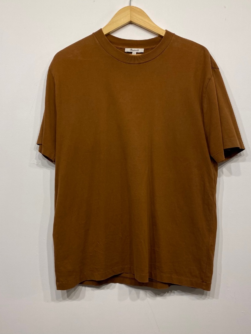 Madewell Men's The Vintage Crew Neck Tee in Brown Small